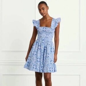 Hill House Home Blue Mosaic Elizabeth Nap Dress, Size Small